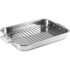 Opa Mari 32.5x23x5cm steel baking dish with grid