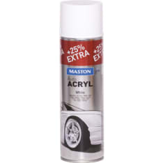 Maston AutoAcryl 500ml valkoinen spraymaali