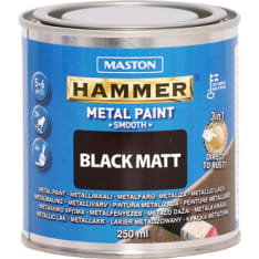 Maston Hammer Sileä 250ml mattamusta metallimaali