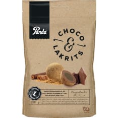 Panda Choco Lakrits chocolate liquorice 120g
