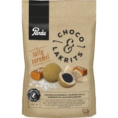 Panda Choco Lakrits salty caramel chocolate liquorice 120g