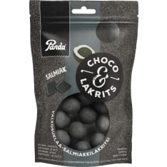 Panda Choco Lakrits salmiak chocolate liquorice 120g