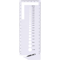 Novita 2 - 10 mm puikkomittari lankaleikkurilla