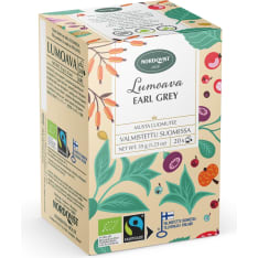 Nordqvist Lumoava Earl Grey Luomu 20x1,75g musta tee
