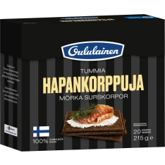 Oululainen 215 g Tummia Hapankorppuja