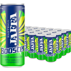 Jaffa Booster Vihreä Mandariini 24x0,33 l energiajuoma