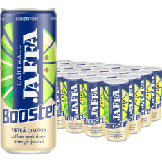 Jaffa Booster Pirteä Omena energy drink 24x0,33 l