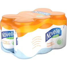 Hartwall Novelle Fresh Mango-Appelsiini 0,33 l 6-pack kivennäisvesi