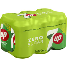 7UP Zero Sugar 0,33l 6-pack virvoitusjuoma tlk