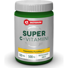 Bioteekin Super C-vitamiini 100 tabl. ravintolisä