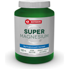 Bioteekin Super Magnesium 100 tabl. ravintolisä