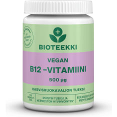 Bioteekin Vegan B12-Vitamiini 120 tabl. ravintolisä