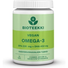 Bioteekin Vegan Omega-3 60 kaps. ravintolisä
