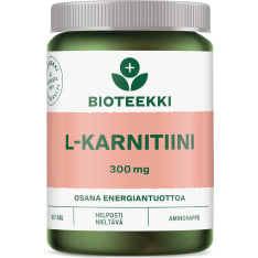 Bioteekki L-Karnitiini 90 tabl. ravintolisä