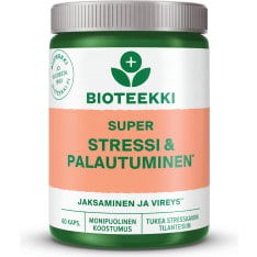 Bioteekki Super Stressi & Palautuminen 60 kaps. ravintolisä