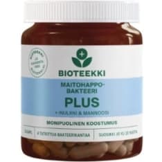 Bioteekki Maitohappobakteeri Plus 30 kaps. ravintolisä