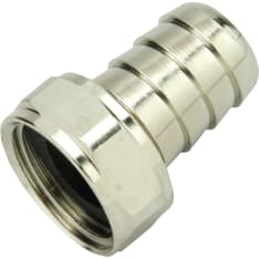 Opal 1/2"x16 mm chrome-plated hose connector with internal threads