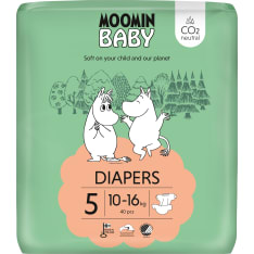 Moomin Baby koko 5, 10-16 kg 40 kpl teippivaippa