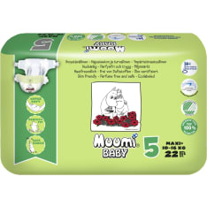 Muumi Baby koko 5 10-16 kg 22 kpl teippivaippa
