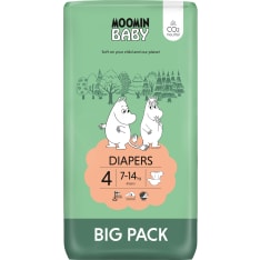 Moomin Baby koko 4, 7-14 kg 63 kpl teippivaippa