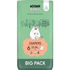 Moomin Baby koko 6, 12-24 kg 51 kpl teippivaippa