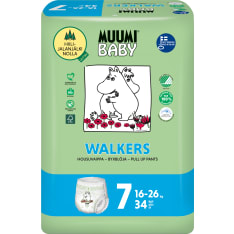 Muumi Baby koko 7 16-26 kg 34 kpl housuvaippa