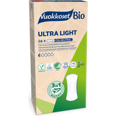 Vuokkoset Bio Ultra Light 24 kpl pikkuhousunsuoja
