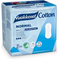 Vuokkoset Cotton Normal 14 kpl ohutside