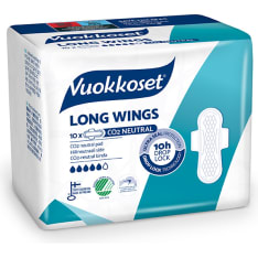 Vuokkoset Slim Wings Long 10 kpl ohutside