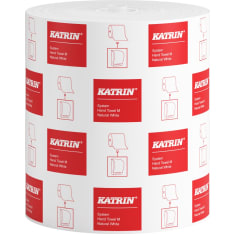 Katrin System Hand towel roll M 1-ply, natural white 180m