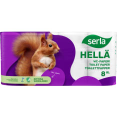 Serla Hellä toilet paper 8 rl white