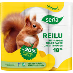 Serla Reilu 18 rolls white toilet paper