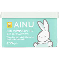Ainu 200 kpl eko-pumpulipuikko