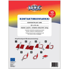 M.E.C 50cm x 35cm 10 kpl kontaktimuoviarkki