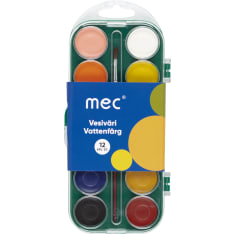 M.E.C 12-värin vesivärit