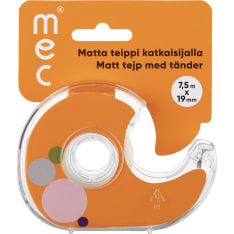 M.E.C 7,5m x 19mm matta teippi + katkaisija
