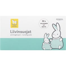 Ainu valkoinen 30 kpl liivinsuojus tarrakiinnityksella