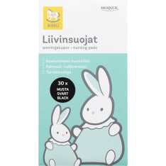 Ainu musta 30 kpl liivinsuojus tarrakiinnityksella