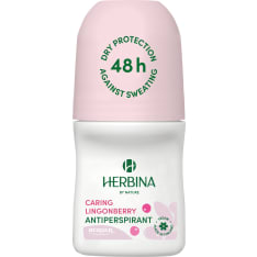Herbina 50ml antiperspirant roll-on Caring Lingonberry