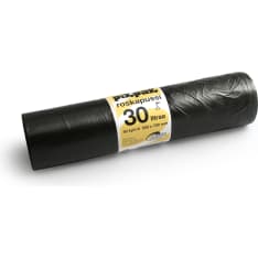 PikPak 30 l 50 kpl musta HD-roskapussi