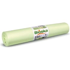 Bioska 7 kpl 240 l Natural biojätesäkki