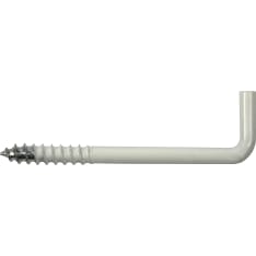 Pisla 510/30 mm valkoinen 6 kpl kulmakoukku