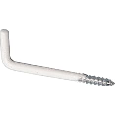 Pisla 510/40 mm valkoinen 6 kpl kulmakoukku