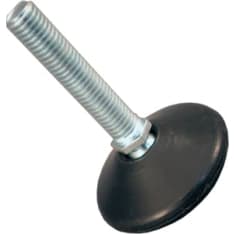 Pisla M10 x 50 mm musta/niklattu 2 kpl säätöjalka