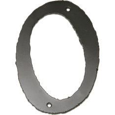 Pisla forge black house number 0