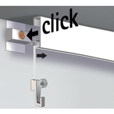 Pisla Easy 200cm valkoinen seinäkiskosetti