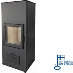 Pisla HTT Keitele Eco satin gray convection fireplace