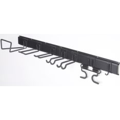 Pisla 7 pcs universal hook set with two 61cm rails