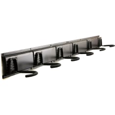 Pisla 6-piece bike hook set with two 61cm rails