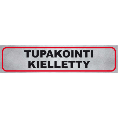 Pisla "tupakointi kielletty" opastetarra